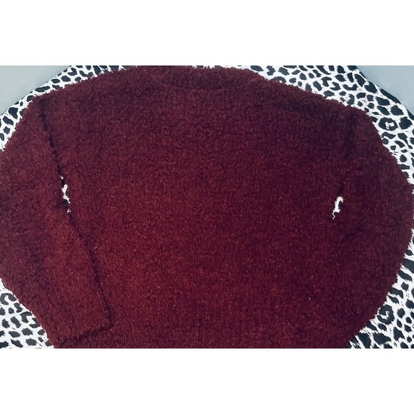 Pink Rose Burgundy Women's Super Soft Sweater Size Small - Picture 8 of 9